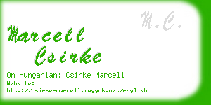 marcell csirke business card